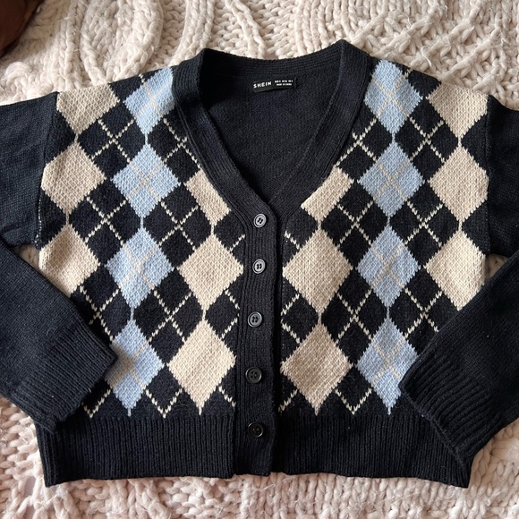 Argyle cardigan - Picture 1 of 4